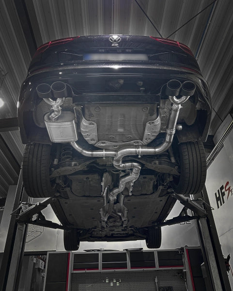 VW Golf 8 R Variant - EGO-X Duplex Performance Auspuff Anlage ab OPF ø 89mm